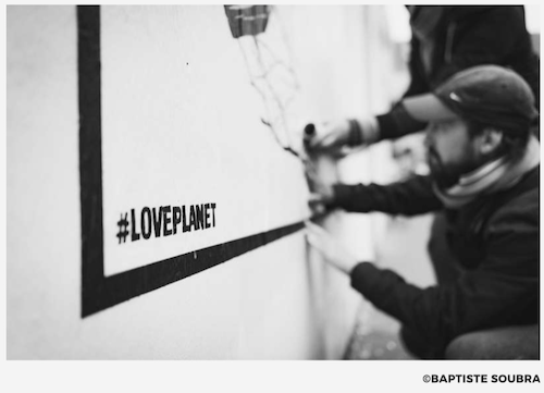 #loveplanet, la campagne de collage participative